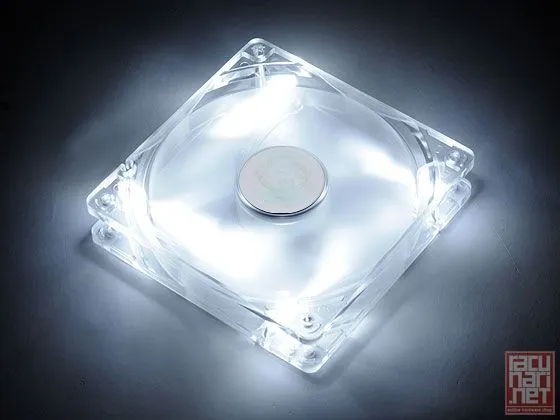SilverStone FN121-P-L-WL, FN Series Fan 12cm, 25,15dBA, 9 blades, fixed speed, white light [24]