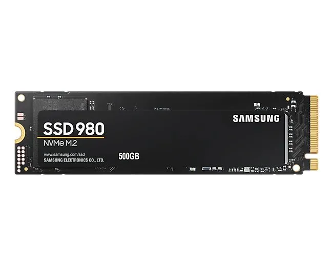 Samsung 500GB 980, PCIe Gen 3.0 x4, M.2 NVMe, 3100/2600MB/s (MZ-V8V500BW)