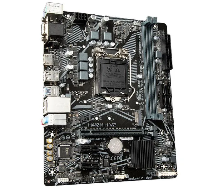 Gigabyte H410M H V2, Intel H470, PCI-Ex16, 2xDDR4, M.2, VGA/HDMI/USB3.2 (Gen1), mATX