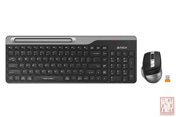 A4 Tech FB2535C, FSTYLER Bluetooth & Wireless Desktop set keyboard + mouse, grey