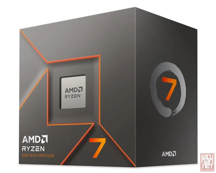 AMD Ryzen 7 8700F, 8 Cores (4.1GHz/5.0GHz turbo), 16 Threads, 8MB L2 cashe, 16MB L3 cache, 65W TDP, Radeon 780M Graphics