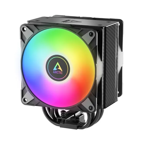 Arctic Freezer 36 A-RGB (Black), Multi Compatible Tower CPU Cooler with A-RGB, 2x P12 PWM PST A-RGB fans, 200-2000 rpm, 4 copper heatpipes, AM5/AM4, LGA1851/1700 (ACFRE00124A)