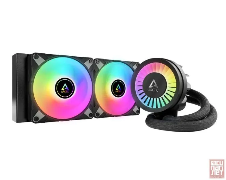 Arctic Liquid Freezer III 240, 2x PWM PST A-RGB fans, 200-2000rpm fans, Alu Radiator, AM5/AM4, LGA1851/1700, black (ACFRE00142A)