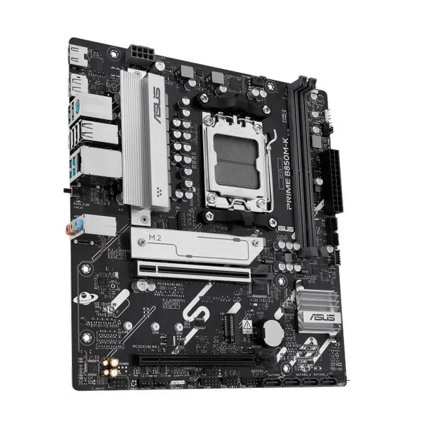 Asus PRIME B850M-K, AMD B850, 2xPCI-Ex16, 2xDDR5, 2xM.2, HDMI/DP/USB3.2(Gen2), mATX