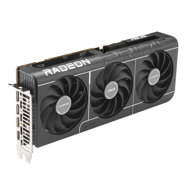 ASUS PRIME-RX9070-O16G, Radeon RX 9070, 16GB/256bit GDDR6, 1xHDMI/3xDP, 3x Axial-tech Fans