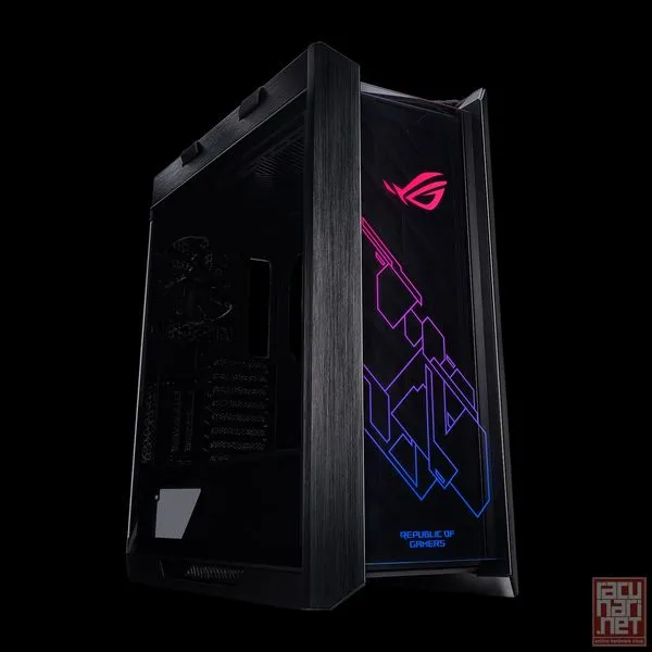Asus ROG Strix Helios GX601, ATX/E-ATX, no PSU, 2x2.5"/3.5", 4x2.5", Front 3x140mm/ Rear 140mm fan, USB Type-C