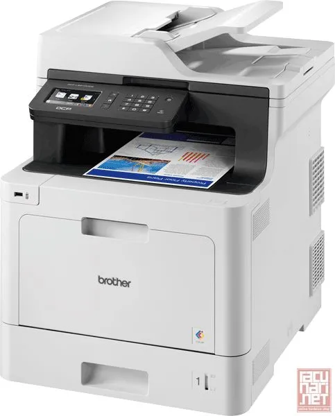 Brother DCP-L8410CDW, A4, Color, Print/Scan/Copy, print 600dpi, 31ppm, duplex/ADF, 9.3cm touch display, USB/LAN/Wi-Fi