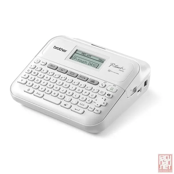 Brother PT-D410, Desktop, TZ tapes 3.5mm to 18mm, Manual Cutter, High speed print 20mm/s, graphic display, Manual Cutter, Battery&Adapter option