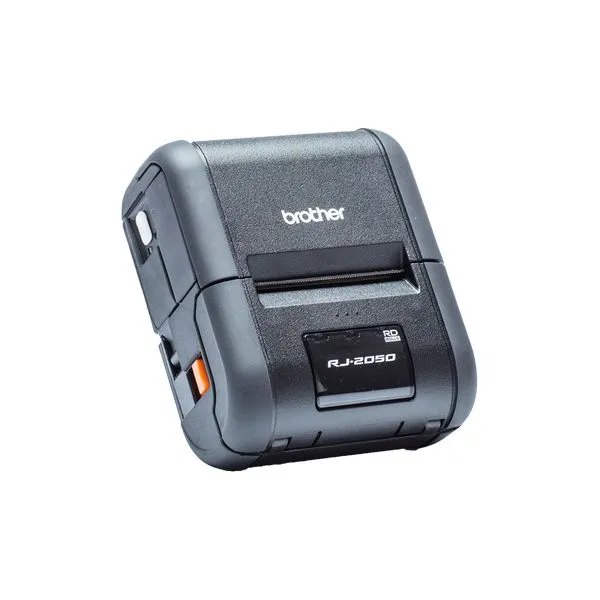 Brother RJ-2050, Rugged Mobile Printer, Direct Thermal, 203dpi, Integrated LCD screen, USB/Bluetooth/Wi-Fi