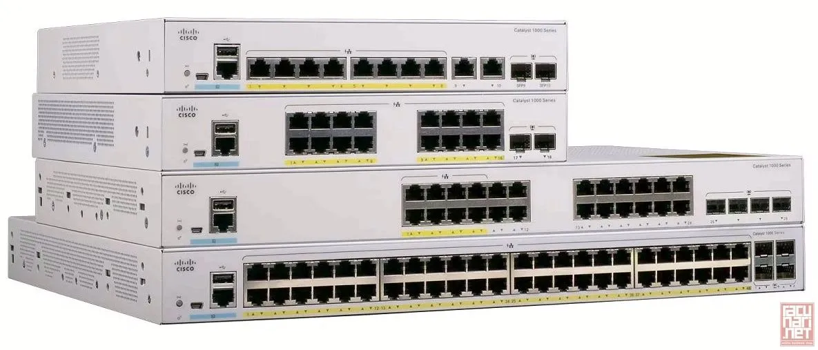 Cisco C1000-8P-E-2G-L, Catalyst 1000 8port GE, POE, Ext PS, 2x1G SFP