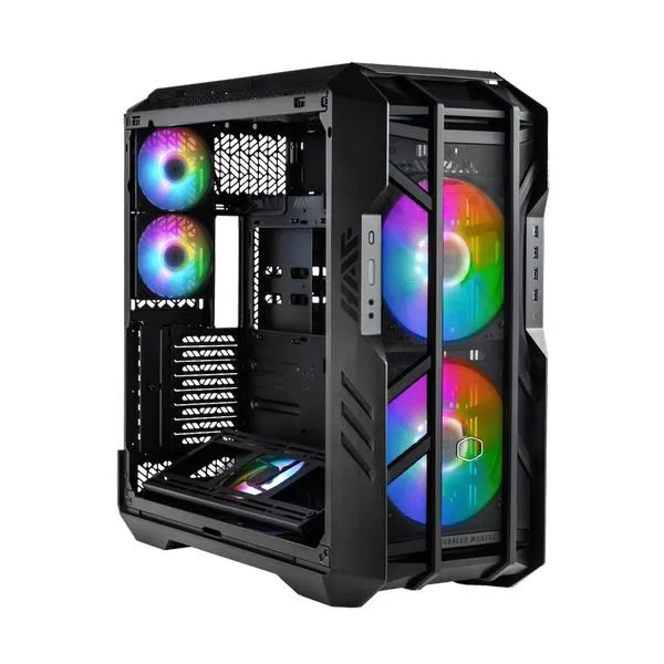 CoolerMaster HAF 700, ATX, 8x3.5/2.5" combo, Front 2x200mm ARGB fans, Rear 2x120mm ARGB fan, Bottom 1x120mm ARGB fan, Tempered Glass side panel (H700-IGNN-S00)