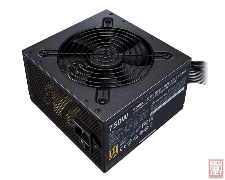 CoolerMaster MWE Bronze 750, 750W, 120mm fan, ActivePFC, 80Plus Bronze (MPE-7501-ACAAB-EU)