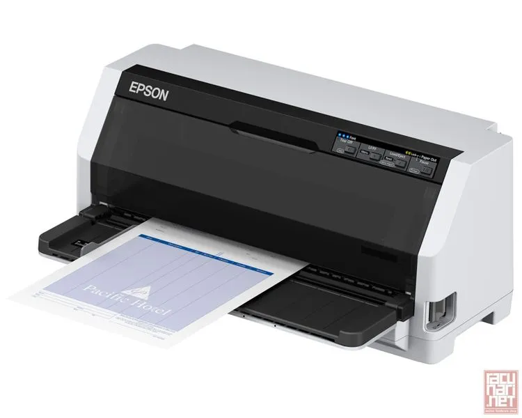 EPSON LQ-690II, A4, Dot matrix printer, 24 pins, print speed of 487 cps (10cpi), 106 column capacity, 20.000 hours (MTBF), USB/Bidirectional parallel