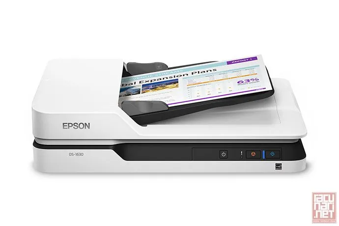 EPSON WorkForce DS-1630, A4, Flatbed color document scanner, 600/1200dpi, 25ppm, duplex, USB/LAN