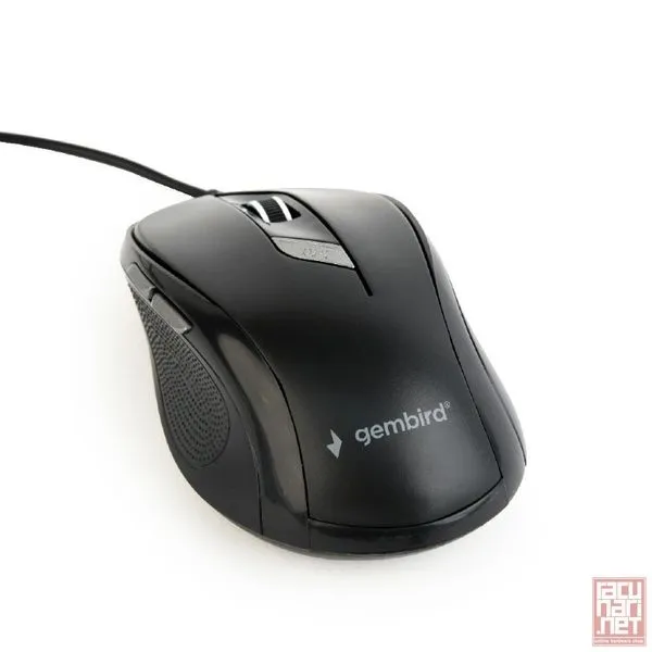 Gembird MUS-6B-01, optical mouse, 400-1600dpi, USB, black
