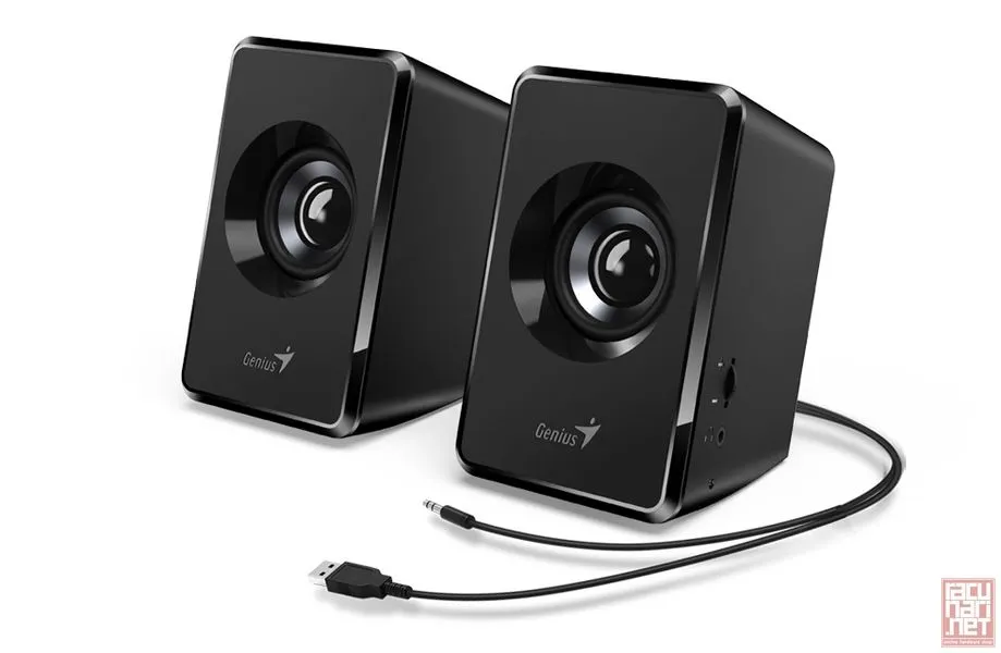 Genius SP-U125, USB Powered Stereo Speakers, 3.5mm, black