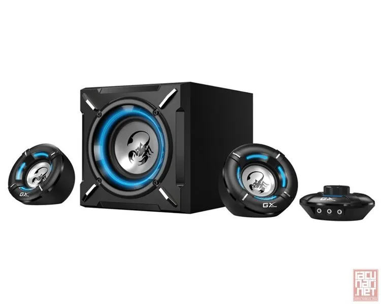 Genius SW-G2.1 1000, speaker system 2.1, 26 watts RMS, black