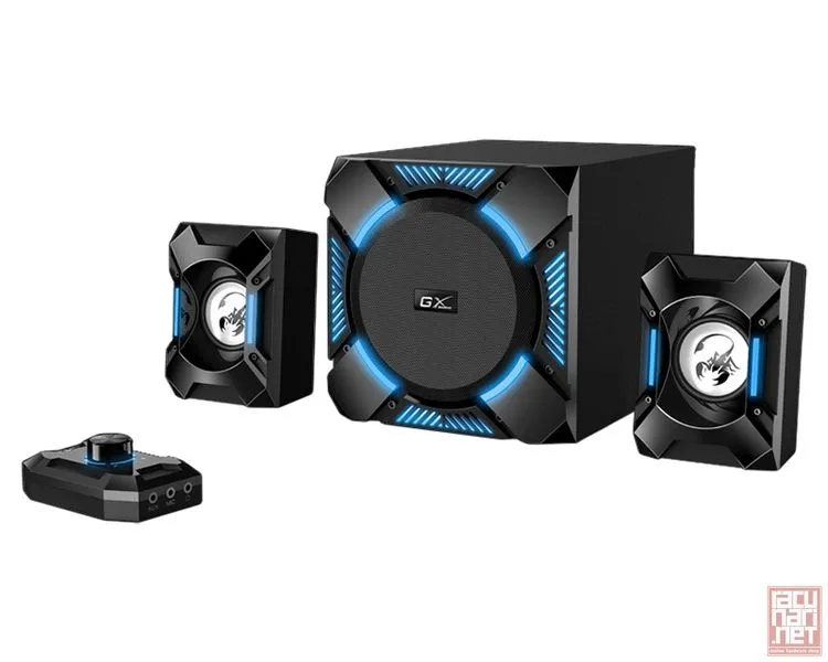 Genius SW-G2.1 1200, speaker system 2.1, 36 watts RMS, black
