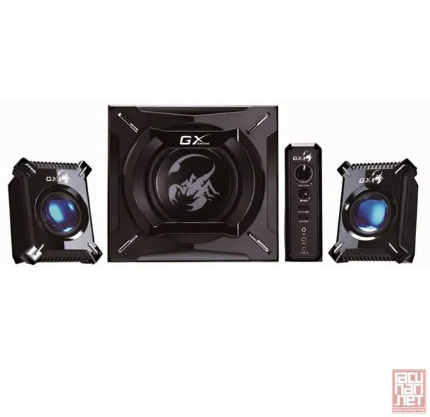 Genius SW-G2.1 2000 II, speaker system 2.1, 45 watts RMS 2x8W + 29W, black