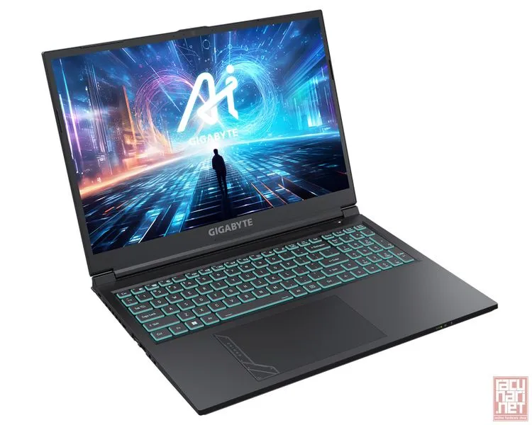 GIGABYTE G6 MF, 16" IPS FullHD+ (1920x1200) 165Hz, Intel Core i7-13620H, 24GB DDR5, 1TB NVMe, GeForce RTX 4050 6GB, EN backlit kbd, noOS, Iron Gray (NOT24615)