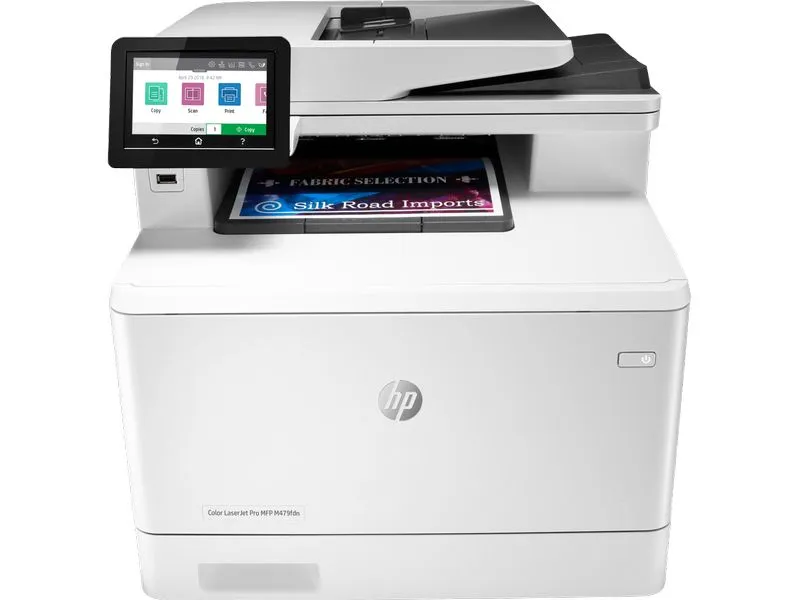 HP Color LaserJet Pro MFP M479fdn, A4, print/scan/copy/fax, print 600x600, 27/27ppm black/color, scan 1200dpi, ADF/Duplex, 4.3" LCD touch, USB/LAN (W1A79A)