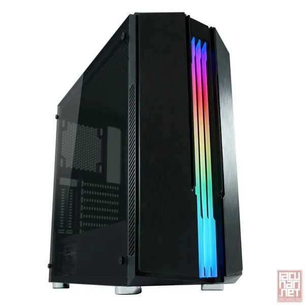 LC POWER Gaming 702B - Skyscraper_X, ATX, 2x3.5", 2x2.5", tempered glass, USB3.0
