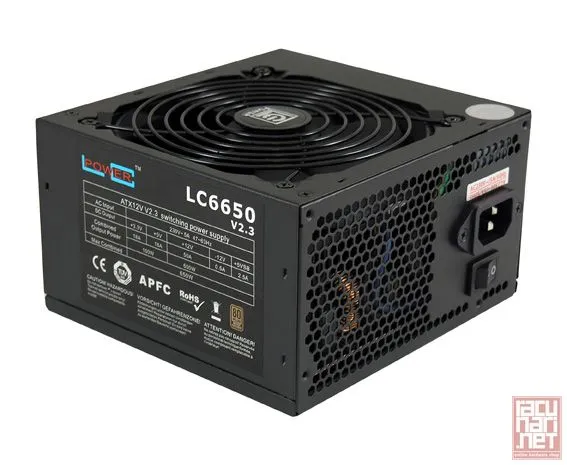 LC Power LC6650 V2.3, 650W, Super Silent Series, 12cm fan/Active PFC/80PLUS Bronze