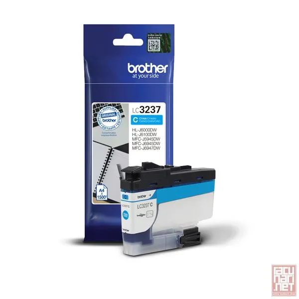 LC3237C - Brother Cartridge, cyan, 1500 pages