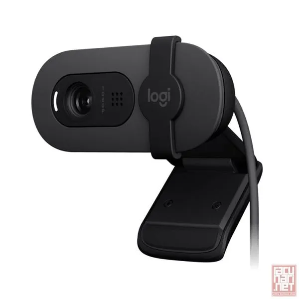 Logitech Brio 105, Full HD 1080p webcam, integrated privacy shutter, built-in mic