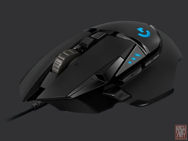 Logitech G502 Hero, High Performance Gaming Mouse, 100-16000dpi, 11 programmable buttons, USB