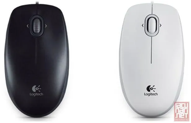 Logitech M100, Corded Mouse, USB, white/black