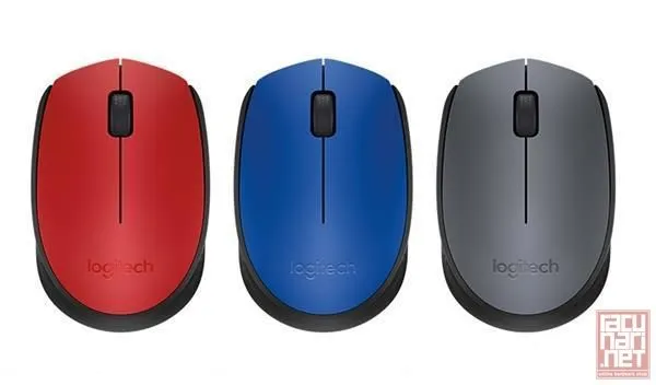 Logitech M171, Wireless Mouse, USB Nano receiver, blue