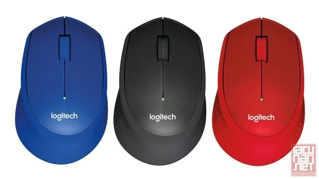 Logitech M330 Silent Plus, Wireless Mouse, red