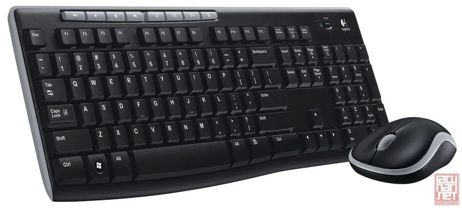 Logitech Wireless MK270, Wireless Mouse & Keyboard, YU, USB, Black