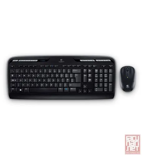 Logitech Wireless MK330, optical mouse, USB receiver, US, black