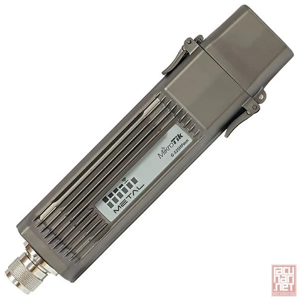 MikroTik Metal 52 ac, 2.4/5GHz software selectable AP/Backbone/CPE with AC support, high TX power, N-male connector, Omni antenna included, CPU 720MHz, 64MB RAM, RouterOS L4 (RBMetalG-52SHPacn)