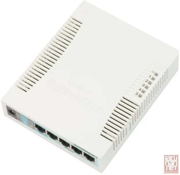 MikroTik RB260GS (CSS106-5G-1S), Smart switch, 5xGigabit ports, 1xGigabit SFP, MikroTik SwOS
