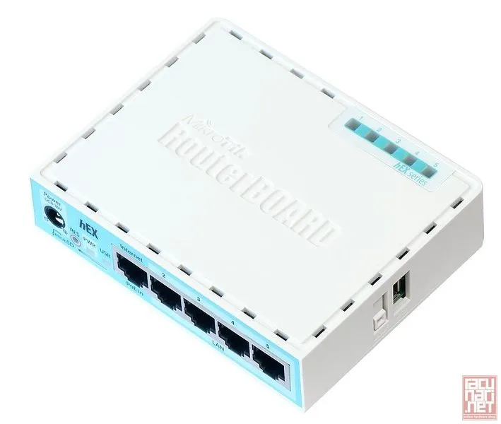 MikroTik RB750Gr3 hEX, 5x10/100/1000 Ethernet ports, 880MHz, 256MB, USB, RouterOS L4