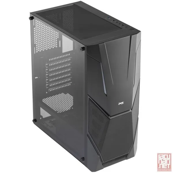 MS Armor V315, ATX, no PSU, 3x3.5", 3x2.5", tempered glass side