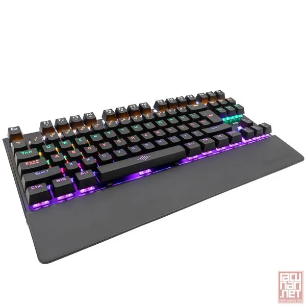 MS ELITE C710, Small mechanical keyboard with backlight and palm rest