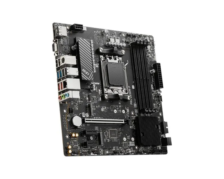 MSI PRO B650M-P, AMD B650, 1xPCI-Ex16, 4xDDR5, 2xM.2, VGA/HDMI/DP/USB3.2(Gen2), mATX