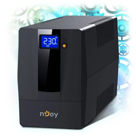 NJOY Horus Plus 600, 600VA/360W, UPS, Line interactive, AVR, Touch LCD, 2xSchuko (PWUP-LI060H1-AZ01B)