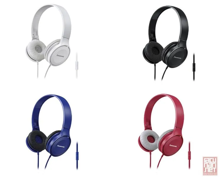 PANASONIC RP-HF100ME, Stereo Headphones, white/blue/black/pink