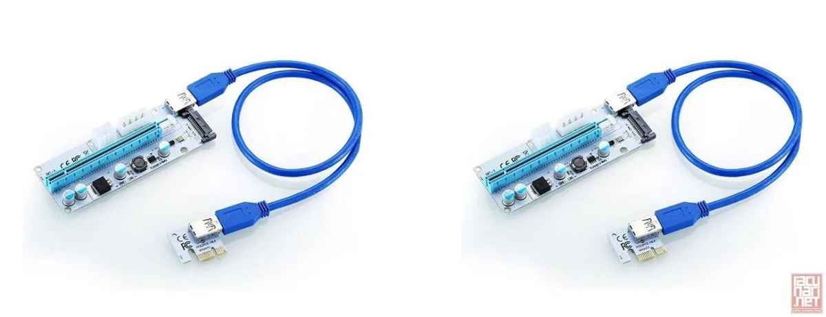 PCI-E extender - (molex / 6-pin / sata)