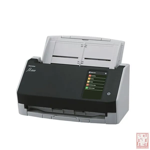 Ricoh ImageScanner fi-8040, A4, 40ppm/80ipm, 300/600dpi, ADF, Simplex/Duplex, 4.3" touch screen, USB/LAN