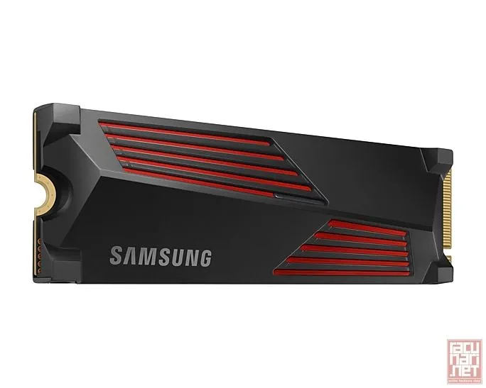Samsung 2TB 990 PRO, PCIe Gen 4.0 x4, M.2 NVMe, 7450/6900MB/s (MZ-V9P2T0CW), with Heatsink