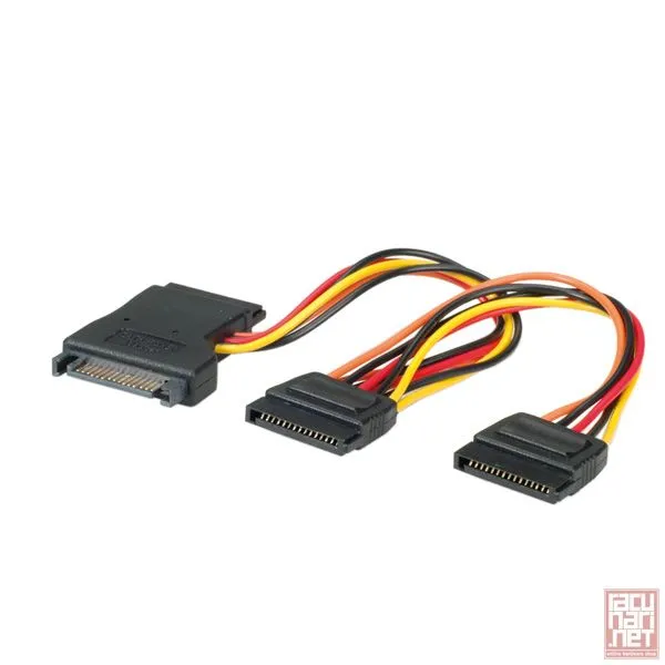 SATA Y-Power Cable, SATA to 2xSATA