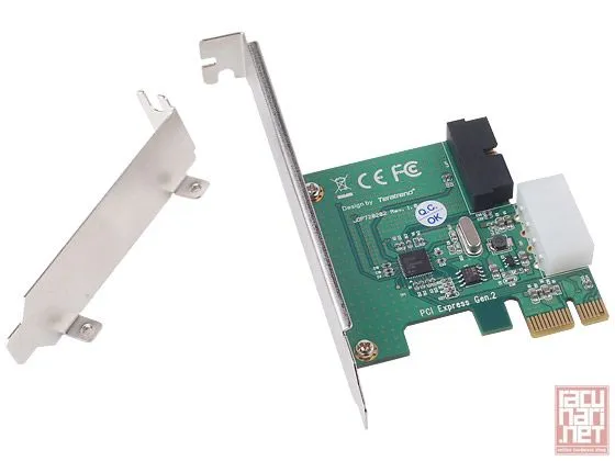 SilverStone EC01-P, PCI express card with USB 3.0 internal connector [24]