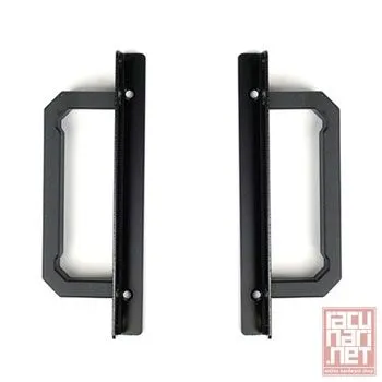 SilverStone RA02B, durable rackmount ear kit, black (GD07/GD08)
