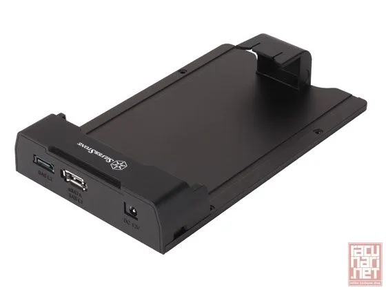 SilverStone SD01, Aluminium hard drive pad with SATA and SAS 6Gbps support, Aluminium/Plastic, stackable, Silver [24]